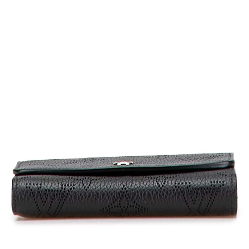 Louis Vuitton Monogram Mahina Iris Compact Wallet Black Leather Good condition - Inside View