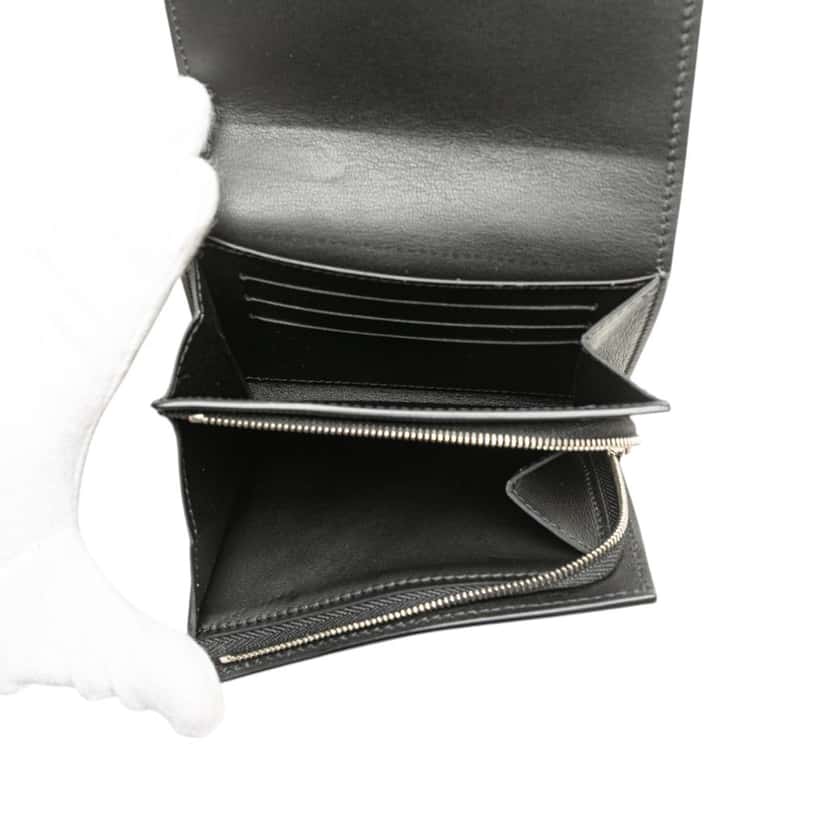 Louis Vuitton Monogram Mahina Iris Compact Wallet Black Leather Good condition - Model View