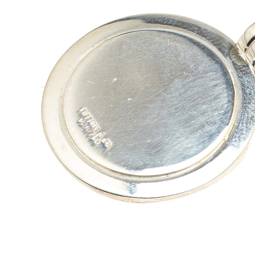 Tiffany & Co Sterling Silver and 18K Yellow Gold Saint Christopher Coin Pendant Necklace Silver Silver Good condition - Inside View