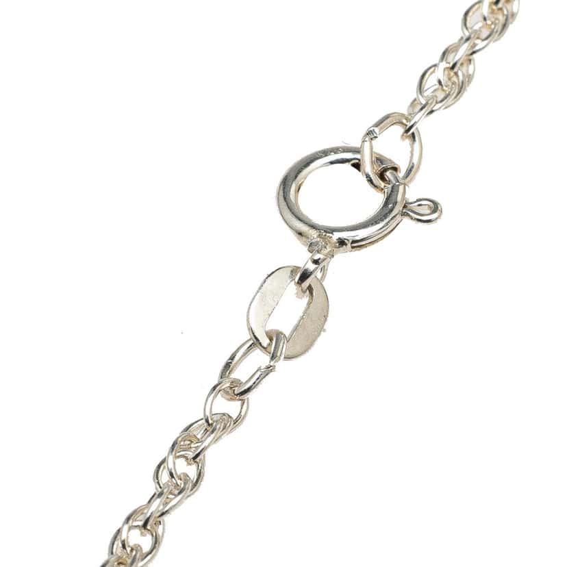 Tiffany & Co Sterling Silver and 18K Yellow Gold Saint Christopher Coin Pendant Necklace Silver Silver Good condition - Model View