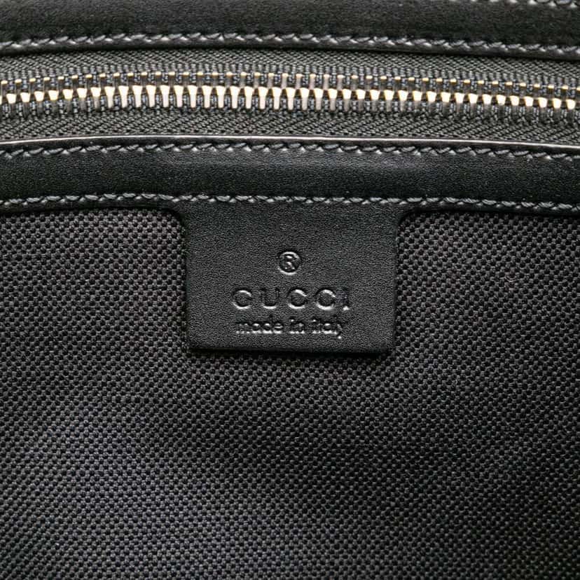 Gucci GG Supreme Web Crossbody Black Canvas Good condition - Box View