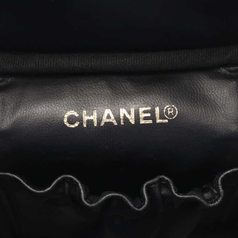 Chanel CC Caviar Vanity Case Black Leather Good condition - Model View