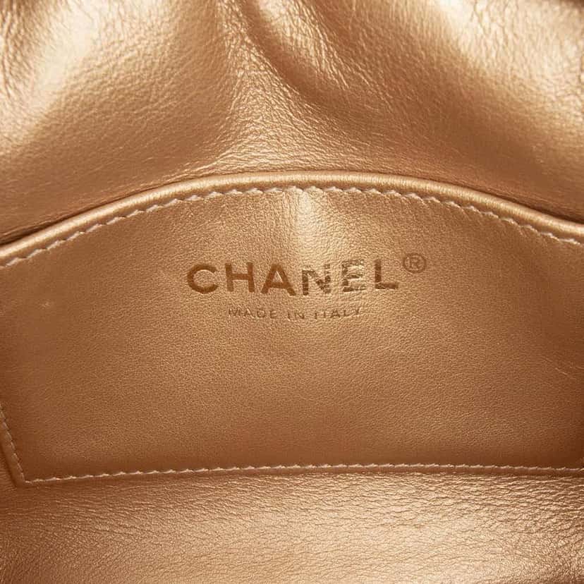 Chanel CC Quilted Lambskin Coco Midnight Camera Bag Black Leather Good condition - Box View