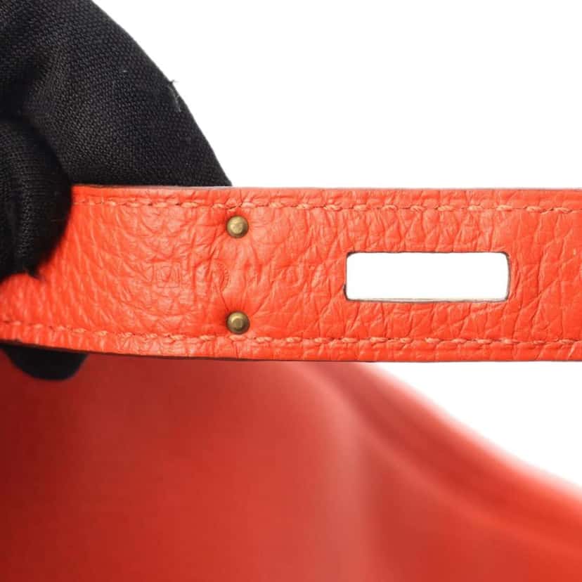 Hermès Togo Birkin Retourne 35 Red Leather Good condition - Box View