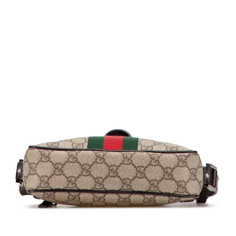 Gucci GG Supreme Web Crossbody Brown Canvas Good condition - Inside View