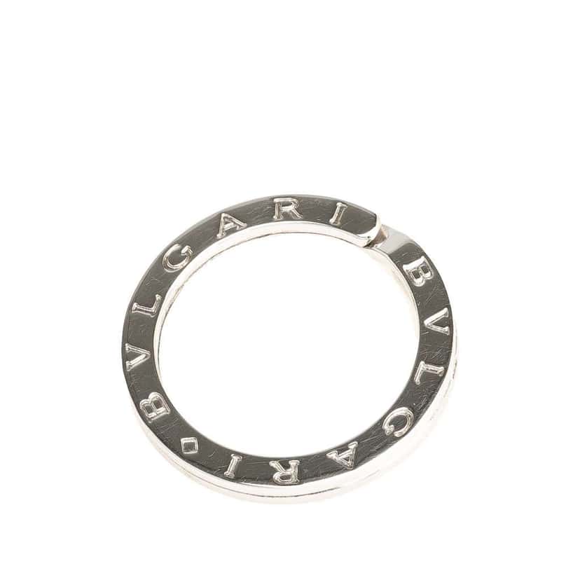 Bvlgari Sterling Silver Key Ring Silver Silver Good condition - Front View