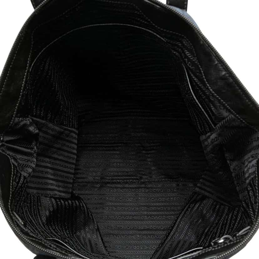 Prada Tessuto Stampato Satchel Black Good condition - Model View