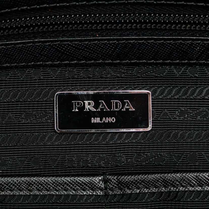 Prada Tessuto Stampato Satchel Black Good condition - Box View