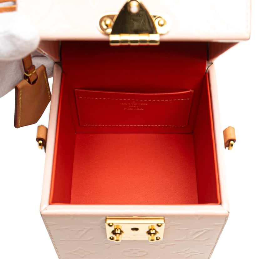 Louis Vuitton Monogram Vernis Bleecker Box Vanity Bag Pink Leather Good condition - Model View