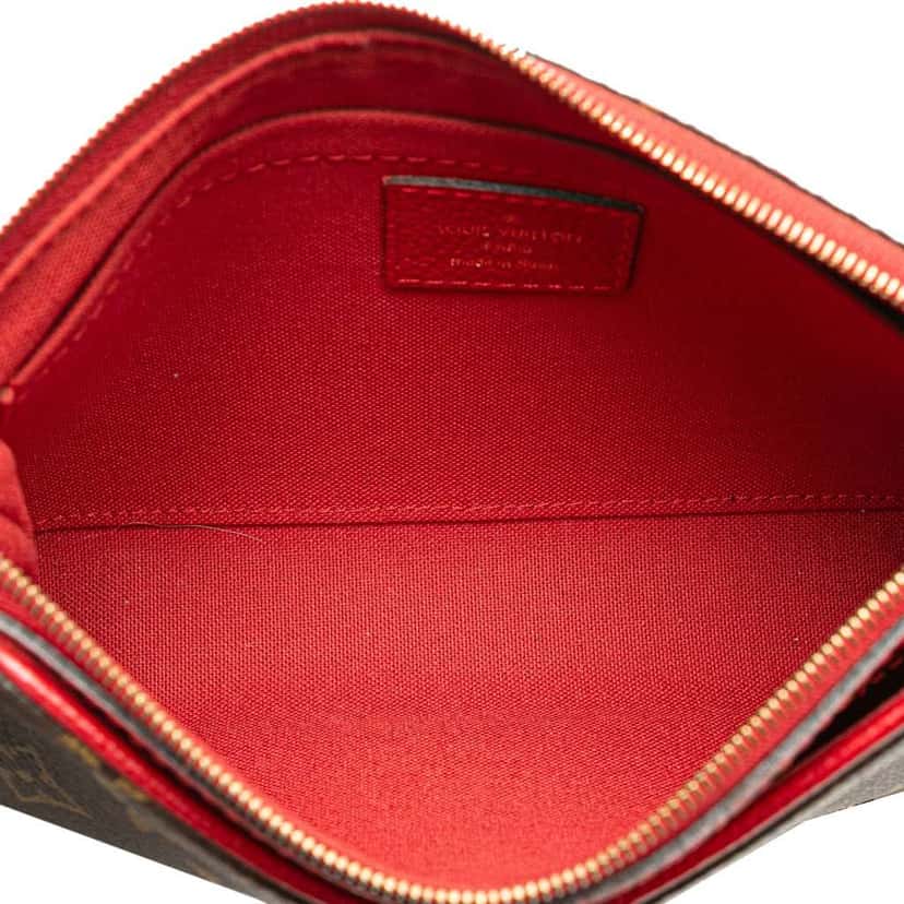 Louis Vuitton Monogram Pallas Clutch Brown Canvas Good condition - Model View