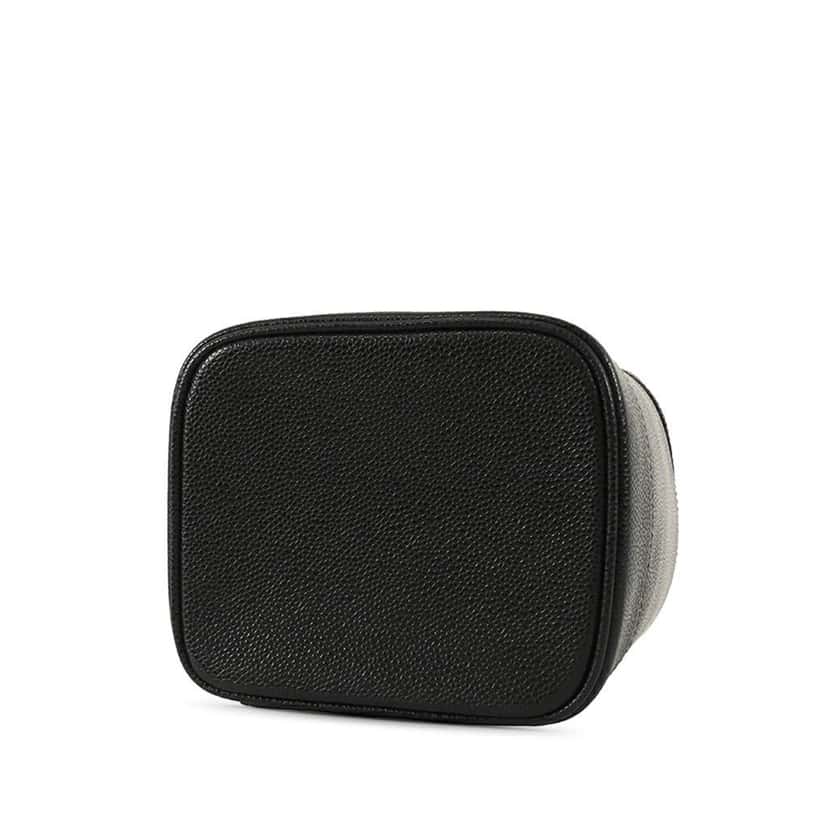 Chanel CC Caviar Vanity Case Black Leather Good condition - Inside View