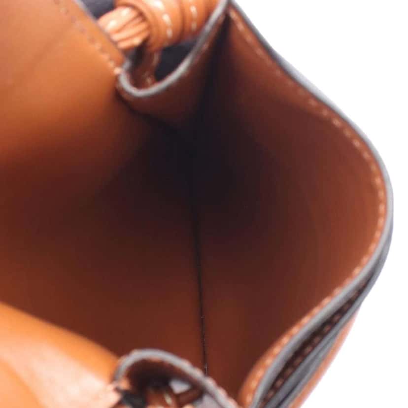 Celine Triomphe Coated Canvas Phone Pouch Flap Crossbody Brown Canvas Good condition - Inside View