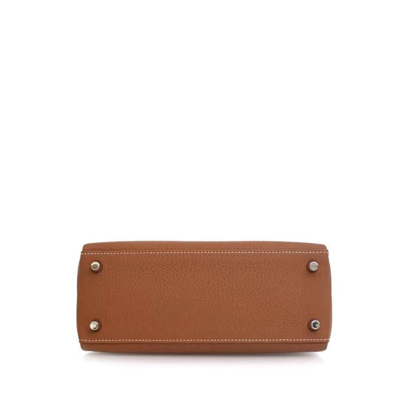 Hermès Togo Kelly II Retourne 25 Brown Leather Good condition - Inside View