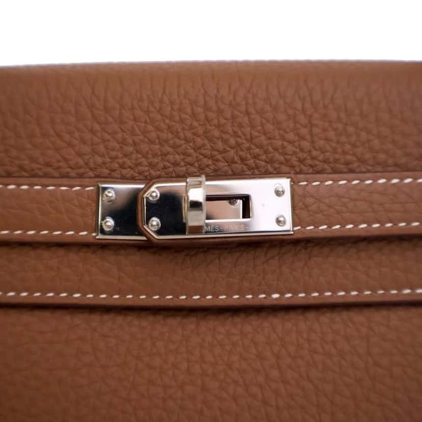 Hermès Togo Kelly II Retourne 25 Brown Leather Good condition - Box View