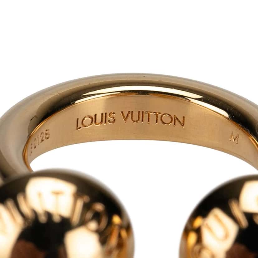 Louis Vuitton Gold Plated Studs Interchangeable Studdy Cocktail Ring Gold Metal Good condition - Model View