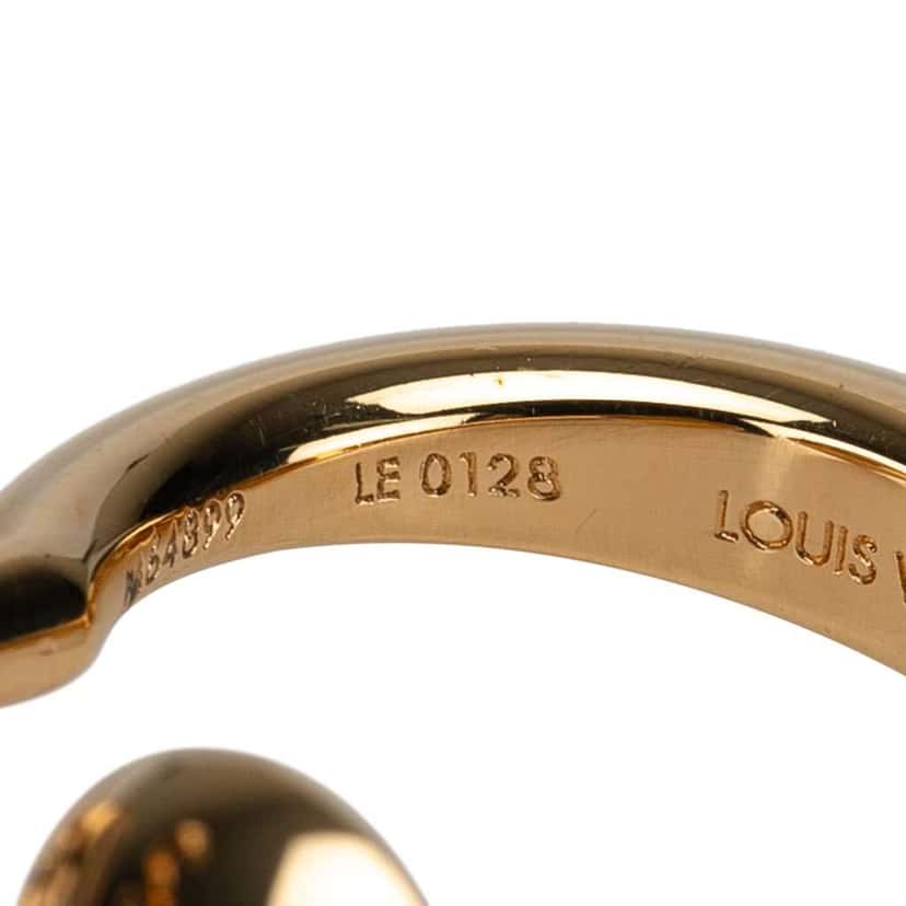 Louis Vuitton Gold Plated Studs Interchangeable Studdy Cocktail Ring Gold Metal Good condition - Box View