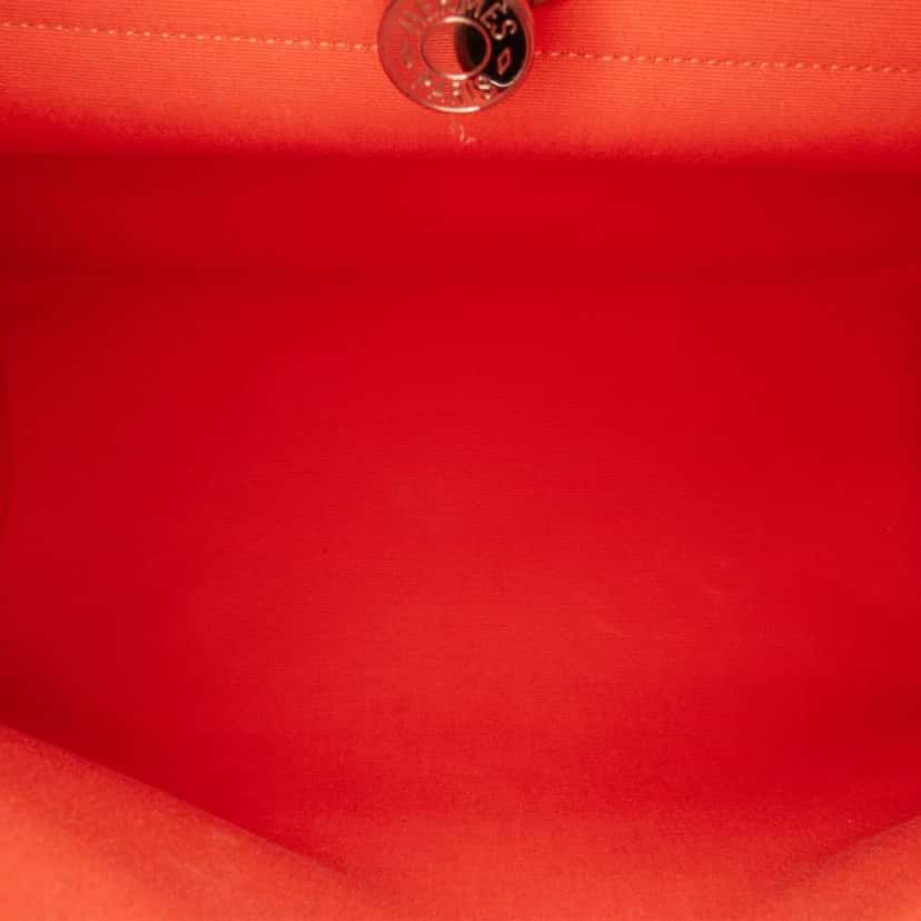 Hermès Toile Herbag Zip 39 Orange Canvas Good condition - Box View