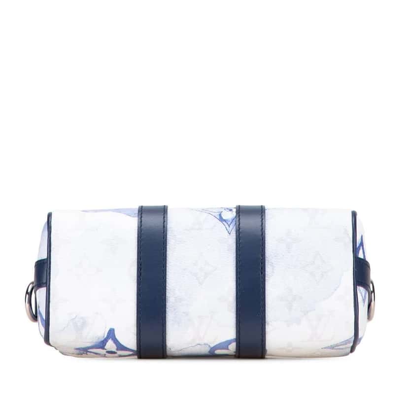 Louis Vuitton Monogram Watercolor Keepall Bandouliere XS White Canvas Good condition - Inside View