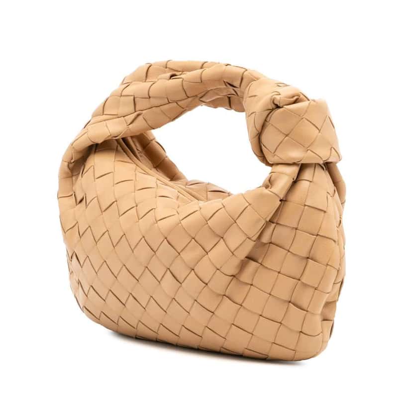 Bottega Veneta Mini Nappa Intrecciato Jodie Brown Leather Good condition - Back View