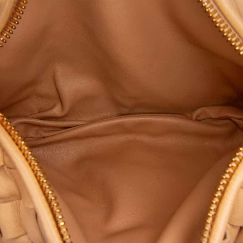 Bottega Veneta Mini Nappa Intrecciato Jodie Brown Leather Good condition - Model View