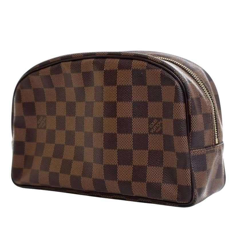 Louis Vuitton Damier Ebene Trousse Toilette 25 Brown Canvas Good condition - Back View