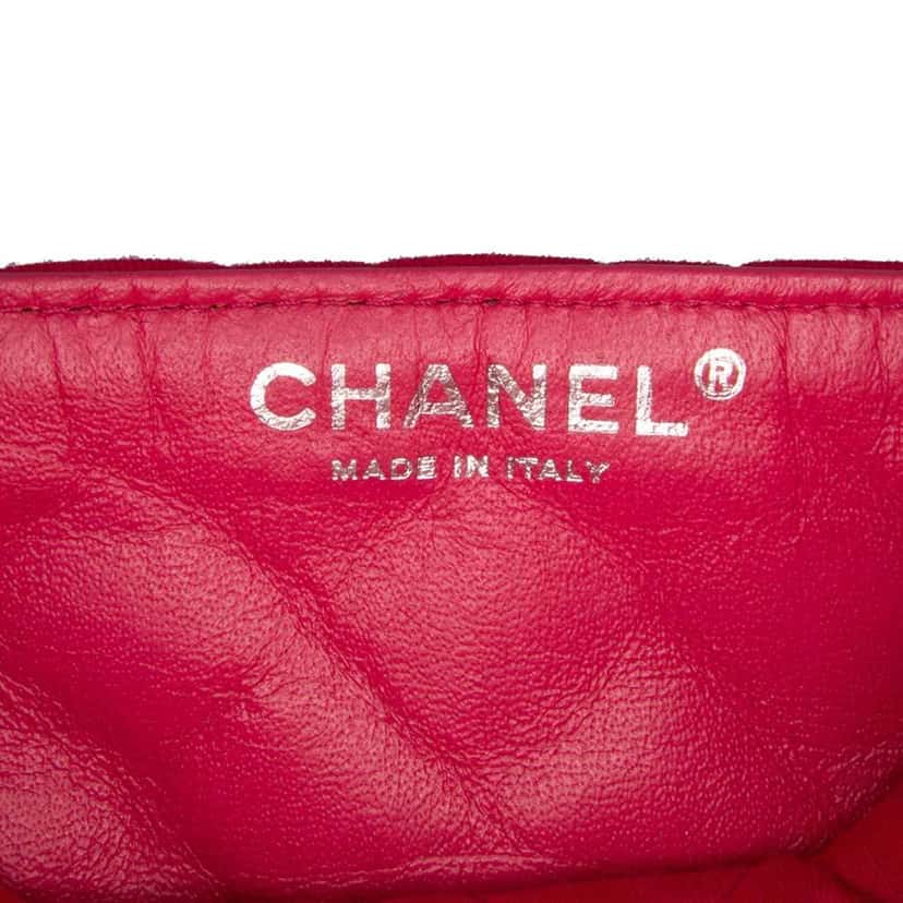 Chanel Quilted Jersey East West Single Flap Pink Cotton Good condition - Box View