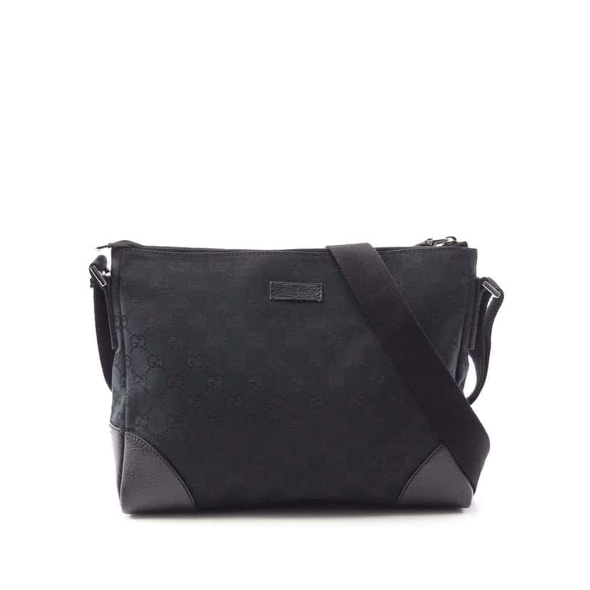 Gucci GG Canvas Crossbody Black Canvas Good condition - Front View