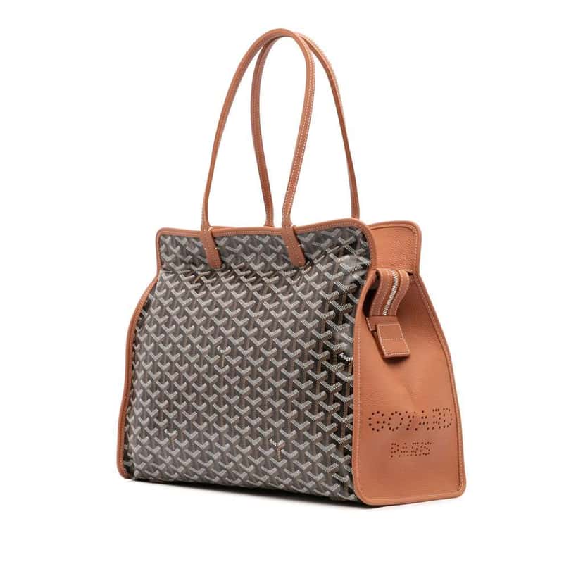 Goyard Goyardine Sac Hardy Pet Carrier PM Black Canvas Good condition - Back View