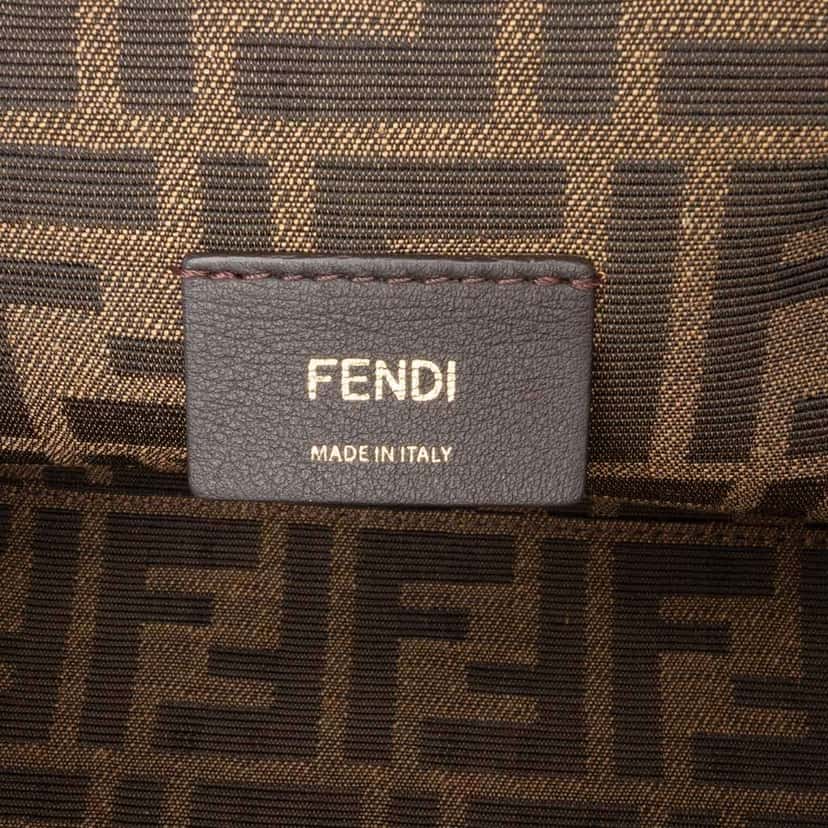 Fendi Small Nappa Fendi First Crossbody Brown Leather Good condition - Box View