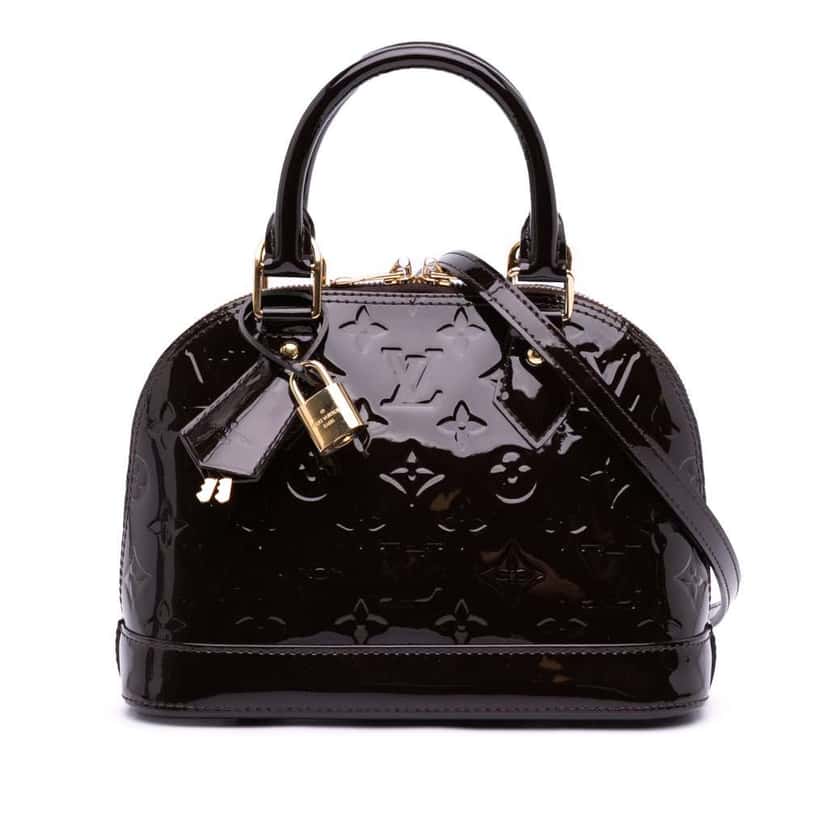 Louis Vuitton Monogram Vernis Alma BB Purple Leather Good condition - Front View