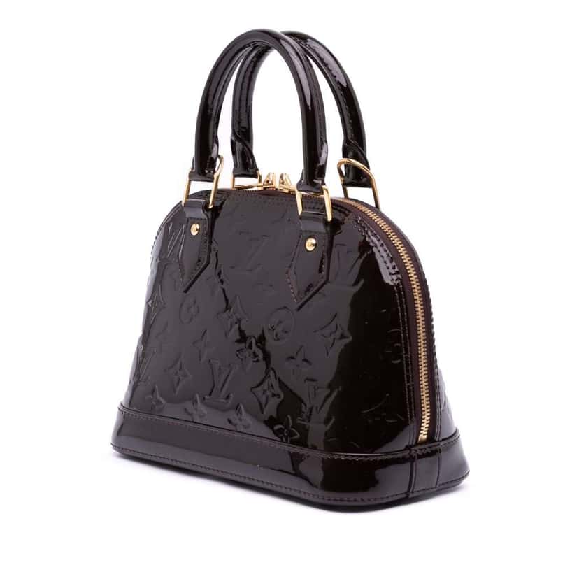 Louis Vuitton Monogram Vernis Alma BB Purple Leather Good condition - Back View