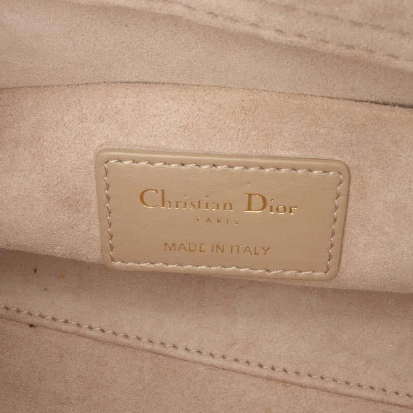 Dior Medium Tweed Cannage Lady D Joy Brown Tweed Good condition - Box View