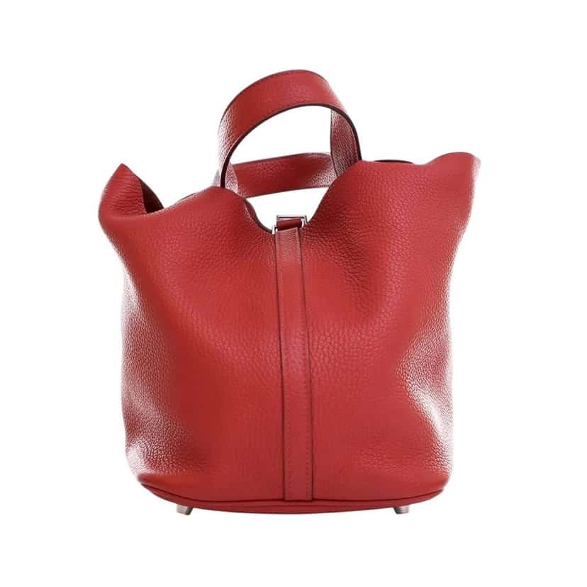 Hermès Clemence Picotin Lock 22 Red Leather Good condition - Model View