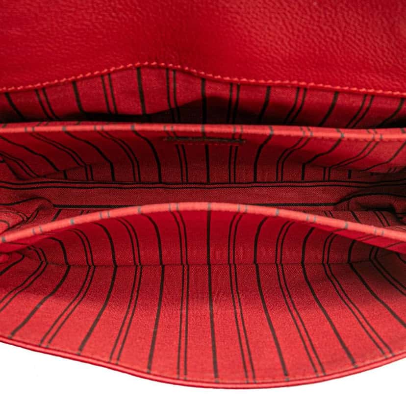 Louis Vuitton Monogram Empreinte Pochette Metis Red Leather Good condition - Model View