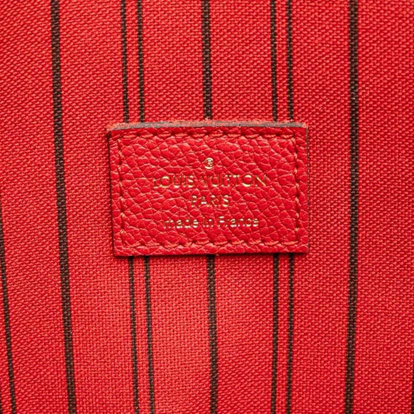 Louis Vuitton Monogram Empreinte Pochette Metis Red Leather Good condition - Box View