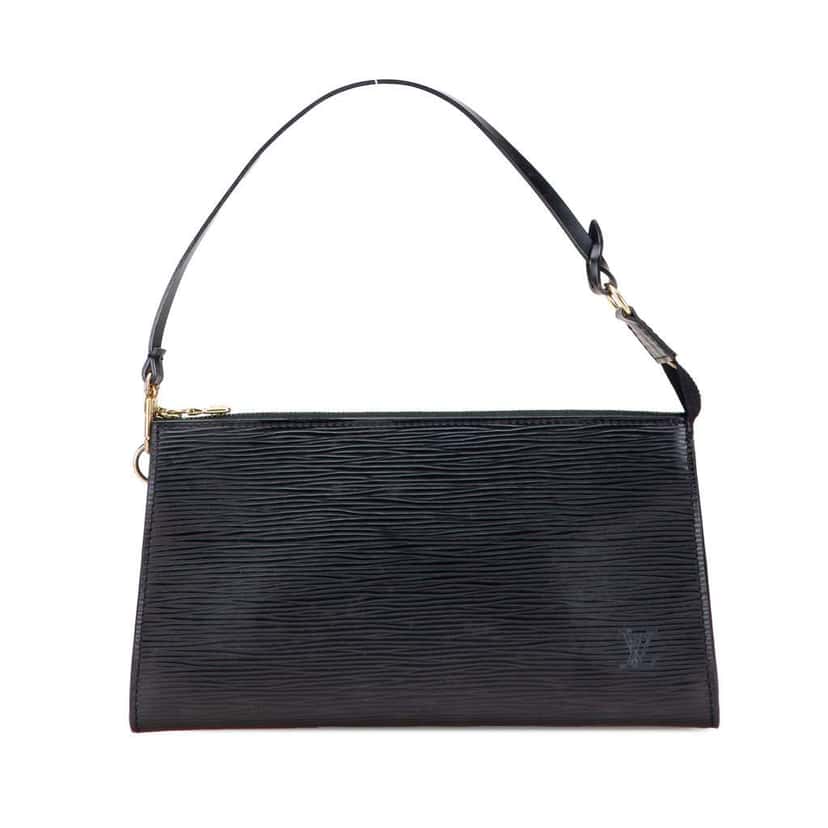 Louis Vuitton Epi Pochette Accessoires Black Leather Good condition - Front View