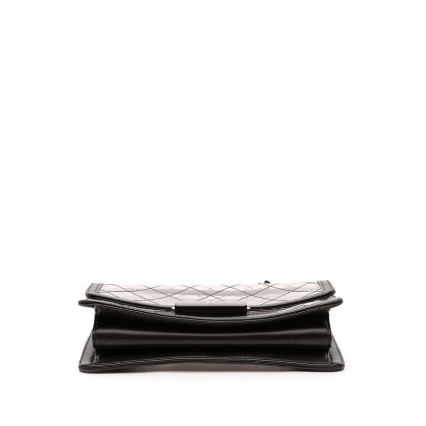 Chanel Medium PVC Naked Beauty Lock Flap Black Good condition - Inside View
