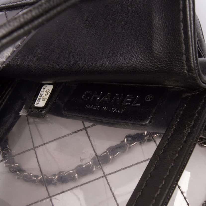 Chanel Medium PVC Naked Beauty Lock Flap Black Good condition - Box View