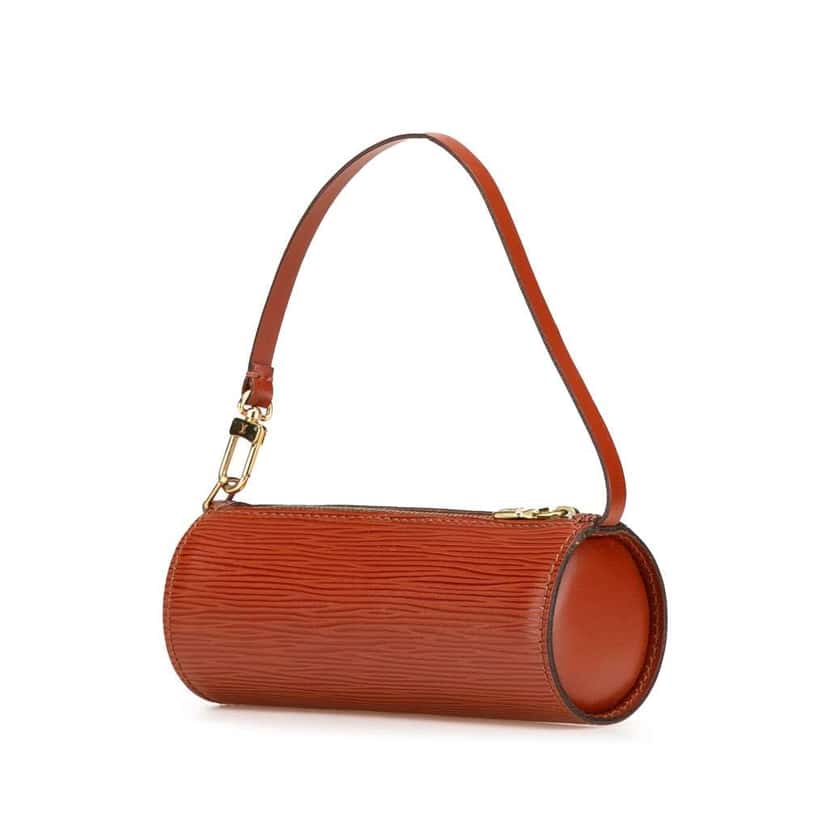 Louis Vuitton Epi Pochette Papillon Brown Leather Good condition - Back View