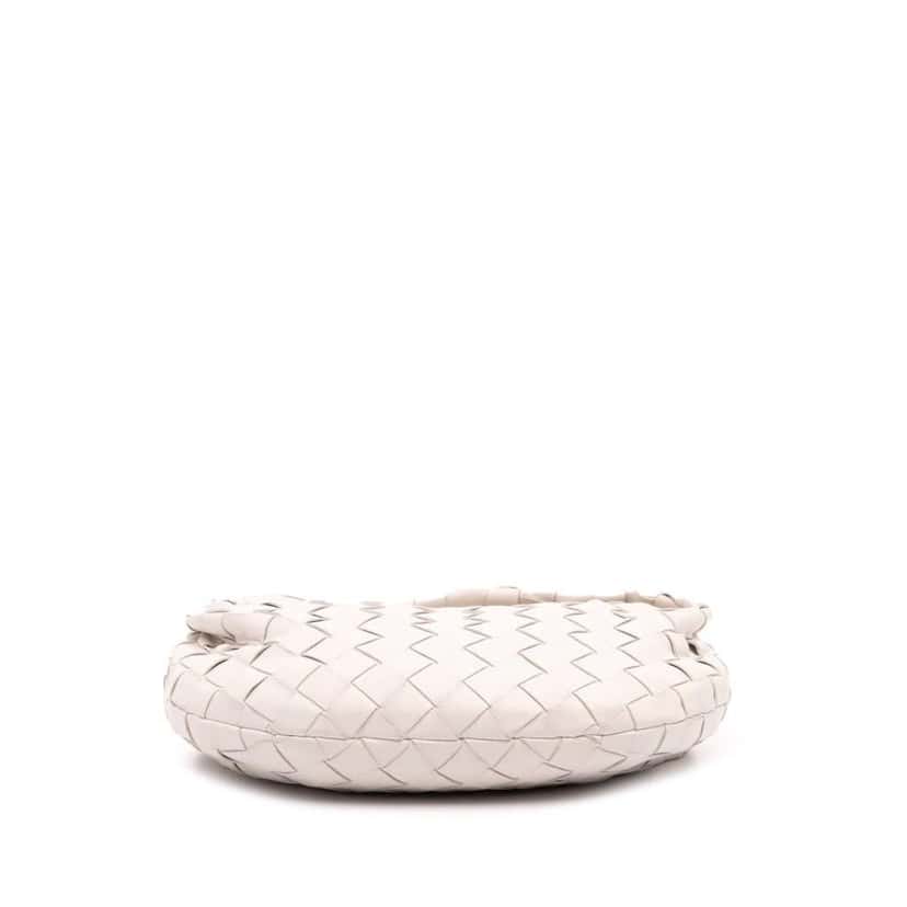 Bottega Veneta Mini Nappa Intrecciato Jodie White Leather Good condition - Inside View