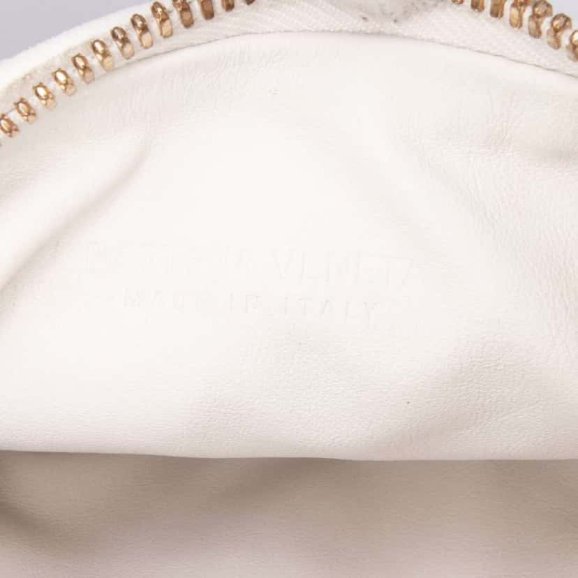 Bottega Veneta Mini Nappa Intrecciato Jodie White Leather Good condition - Box View