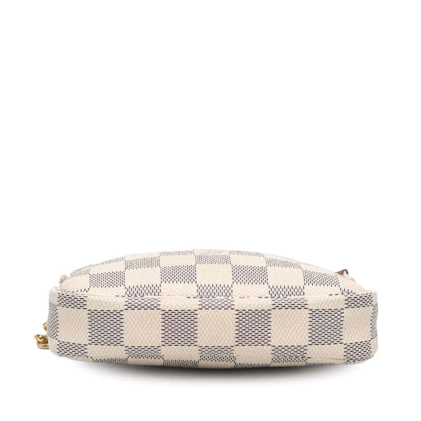 Louis Vuitton Damier Azur Mini Pochette Accessoires White Canvas Good condition - Model View