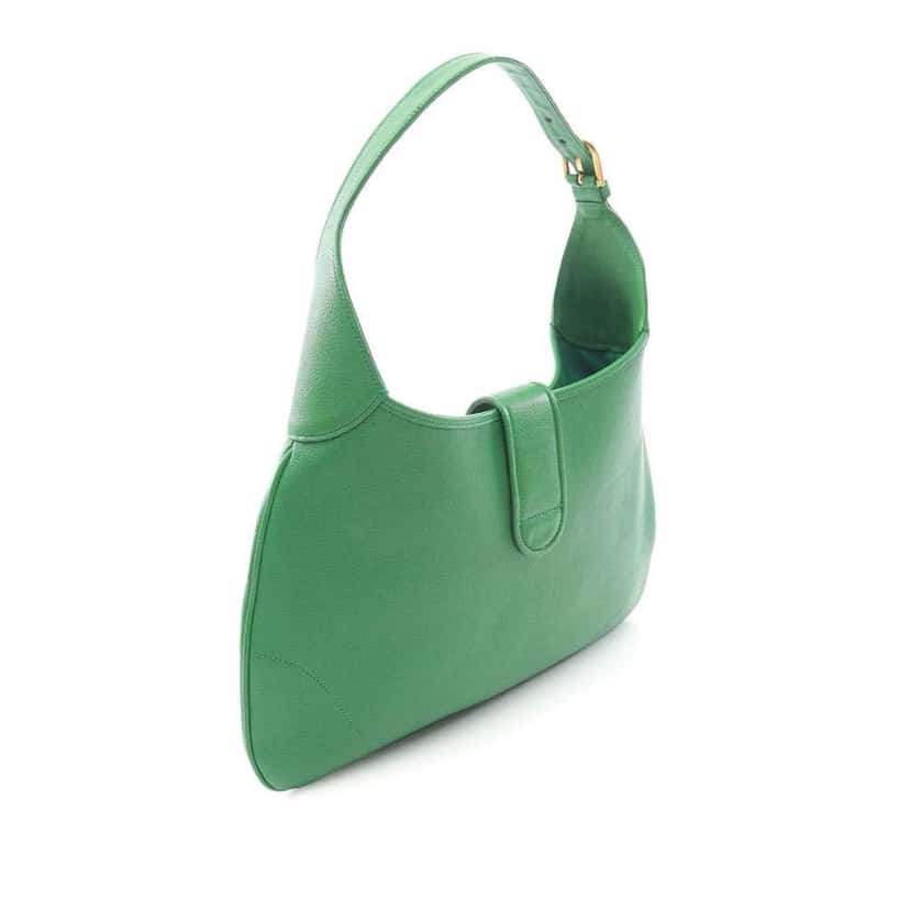 Gucci Medium Leather Aphrodite Crossbody Green Leather Good condition - Back View