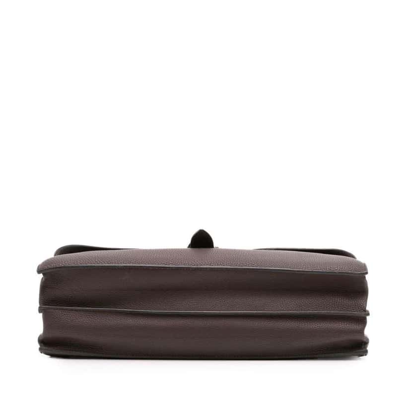 Hermès Togo Sac a Depeches 41 Brown Leather Good condition - Inside View