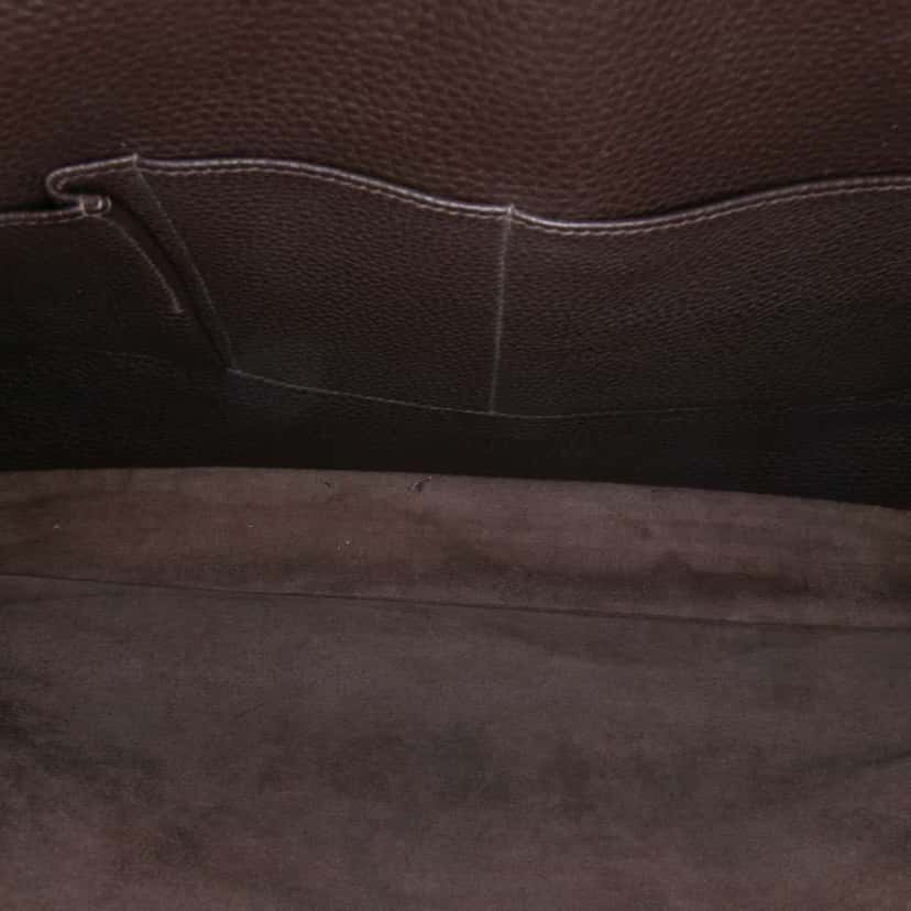 Hermès Togo Sac a Depeches 41 Brown Leather Good condition - Model View