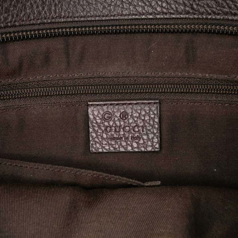 Gucci Leather Web Crossbody Black Leather Good condition - Box View