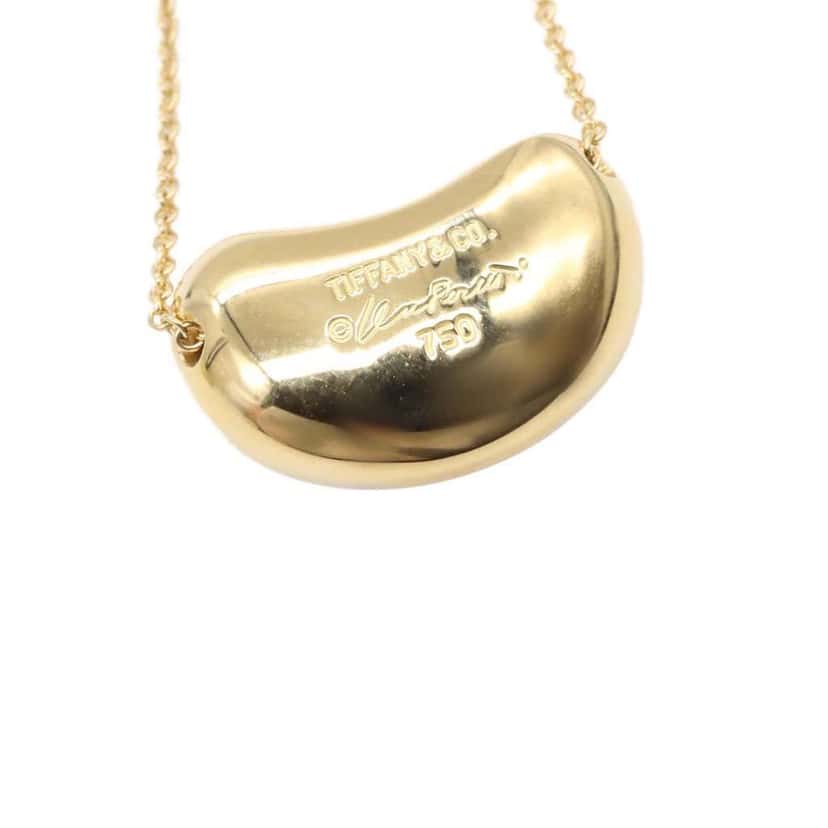 Tiffany & Co Elsa Peretti 18K Yellow Gold Bean Pendant Necklace Gold Gold Good condition - Back View
