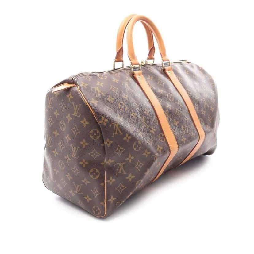 Louis Vuitton Monogram Keepall 45 Brown Canvas Good condition - Back View