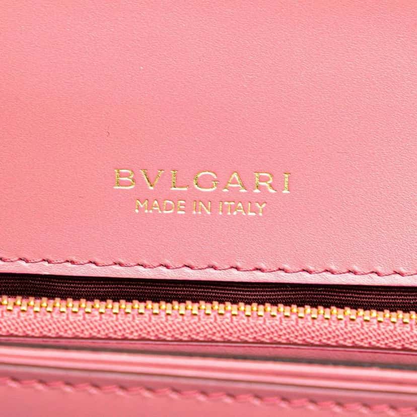 Bvlgari Leather Serpenti Forever Crossbody Pink Leather Good condition - Box View
