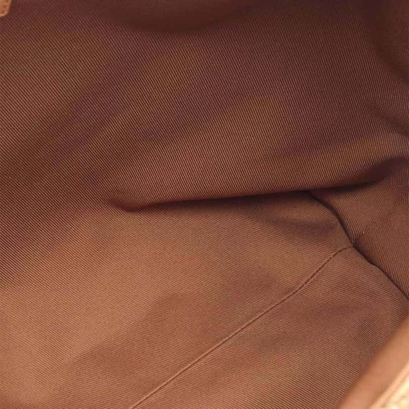 Louis Vuitton Grained Calfskin and Monogram Hobo Cargo Brown Leather Good condition - Inside View